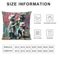 thumbnail image 5 of Orinice Graffiti Art Graphic Decorative Pillow Cover for Home Couch Living Room 12x12in, 5 of 5