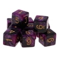 thumbnail image 4 of 10 Piezas 16 Mm D6 Dados para Niños Educación Matemática Y Juegos para Adultos Juguetes Morado + Negro Baoblaze Juego de dados de 6 caras, 4 of 7
