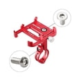 thumbnail image 3 of Bicycle & Motorcycle Phone Mount , Bike Phone Holder with 360° Rotation Adjustable for iPhone 7s 8 Plus, Samsung S7/S6/Note5/4 GPS Mount 4.2 to 7 Inch (Red), 3 of 5