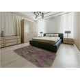 thumbnail image 4 of Ahgly Company Indoor Rectangle Patterned Eggplant Purple Area Rugs, 4' x 6', 4 of 6