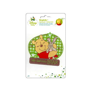 2X3.5 Pooh Bear Embroidered IRON ON PATCH / Sew On Cutie Winnie Disney  badge loves honey hunny pot Christopher Robin fav teddy bear