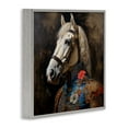 thumbnail image 4 of Stupell Industries Horse with Regal Clothing Animals & Insects Painting Gray Framed Art Print Wall Art, 17 x 17, 4 of 10