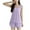 Purple, variant on Your-Sty Women's Spaghetti Strap Pajama Set Ruffle Trim Crop Cami Top and Shorts PJ Set 2 Piece