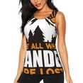 thumbnail image 2 of Uemuo Not All Who Wander Are Lost4 Pattern Workout Tank Tops for Women Breathable Moisture-wicking tank top Sleeveless Running Loose Fit Yoga Tops Active Shirts Sports Gym Exercise, 2 of 9