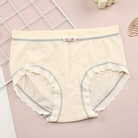 

nsendm 2023 Cotton Panties Gift For Womens Underpants Lace Panties Underwear Panties Bikini for Women Underwear Cotton Underpants Beige One Size