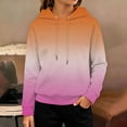 thumbnail image 4 of Abcomgle Girls' Cropped Hoodies & Sweatshirts Cute Gradient Hooded Sweatshirts for Girls Cropped Raglan Long Sleeve Girls Pullover Top Cropped Fall Clothing for Teen Girls with Pocket, 4 of 4