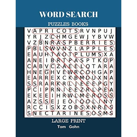 Word Search Puzzles Books Large Print: Find Words 50 Puzzles All Answer Fun Game (Paperback)(Large Print)