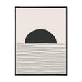 thumbnail image 1 of Designart Lignes géométriques minimales et cercle V ART MURAL À CADRE FLOTTÉ, 1 of 4