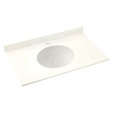 Swanstone 37w X 22d In Ellipse Solid Surface Vanity Top Ellipse Solid Surface Vanity Top