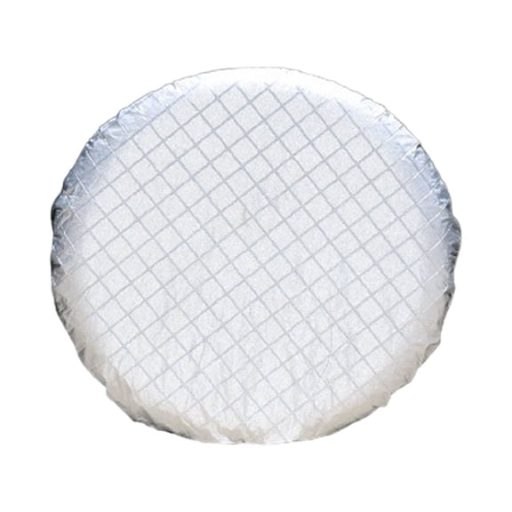 Blasgw Tire Covers For RV Wheel (4 Pack Silver), Oxford Sun Protectors For Motorhome Boating Trailer Camper Van Silver
