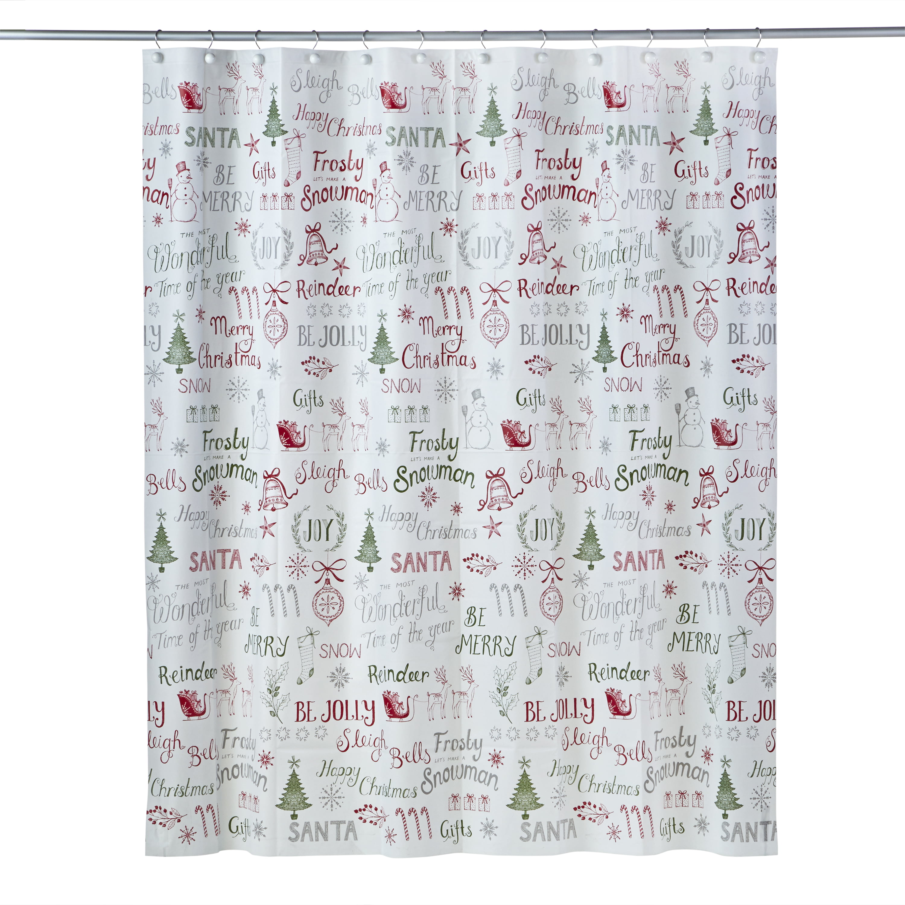 Carnation Home Fashions Three Kings Holiday Shower Curtain for sale online 