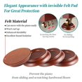 Piano Caster Cups,Piano Pads for Hardwood Floors,Upright Piano Wheel