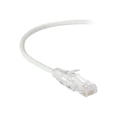 thumbnail image 1 of Black Box Slim-Net - Patch cable - RJ-45 (M) to RJ-45 (M) - 1 ft - UTP - CAT 6 - booted, molded, stranded - white, 1 of 4