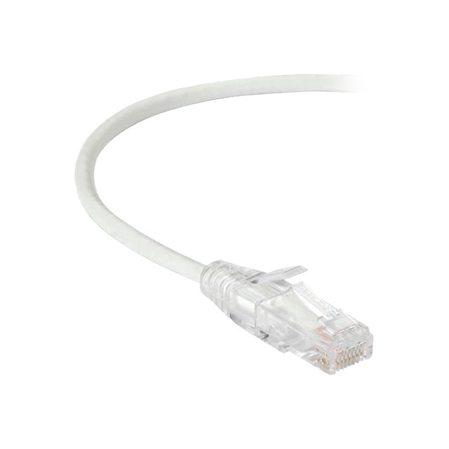 Black Box Slim-Net - Patch cable - RJ-45 (M) to RJ-45 (M) - 1 ft - UTP - CAT 6 - booted, molded, stranded - white