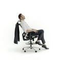 thumbnail image 7 of Nouhaus High Back Drafting Office Chair Ergonomic Mesh Computer Chair with Adjustable Footrest, Headrest, Armrest and Integrated Coat Hanger, Swivel Desk Chair Tilt Function, 7 of 7