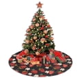 thumbnail image 4 of Christmas Tree Skirt, Abstract cartoon strawberry Soft Plush Christmas Tree Decorations Indoor, Tree Skirts Mat for New Year Halloween Holiday Christmas Party Decor 30", 4 of 6