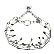 OutmaxHome Prong Collar for Dogs - No Pull Choke Collar for Dogs, Pinch Collar for Dog, Adjustable Training Collar & Walking Tool for Small, Medium, or Large Breed - Stainless Steel Metal Choker Chain