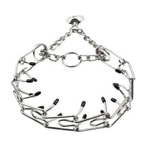 OutmaxHome Prong Collar for Dogs - No Pull Choke Collar for Dogs, Pinch Collar for Dog, Adjustable Training Collar & Walking Tool for Small, Medium, or Large Breed - Stainless Steel Metal Choker Chain