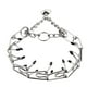 thumbnail image 2 of Fiudx Collar de Metal para Perro, Diseño de Acero Inoxidable Resistente, Eslabones de Cadena Ajustables, Hebilla de Seguridad, para Adiestramiento Canino, Paseos, Duradero y Cómodo, Talla Única., 2 of 7