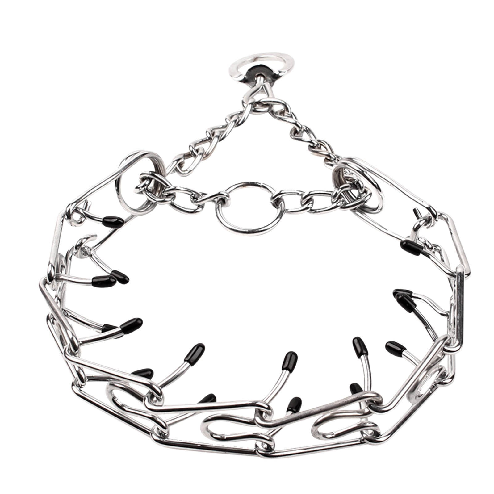 Metal Dog Training Collar - Heavy Duty Chew Resistant with Safe Buckle for Walking and Obedience Training