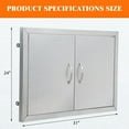 thumbnail image 2 of Luku Performance Stainless Steel Outdoor Kitchen Door Ideal for BBQ Islands, Fireplaces, and Multiple Indoor/Outdoor Installations, 2 of 7