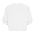 thumbnail image 7 of Stamzod Cute Tops for Women Summer Short Sleeve Shirts Dressy Casual Crew Neck Tunic Blouses Trendy 2026 White XXL, 7 of 7