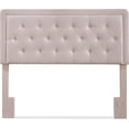 thumbnail image 3 of Elle Decor Amery Queen Tufted Upholstered Headboard in French Mauve, 3 of 8