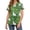 #01 Green, variant on Easter Womens Scrubs Tops Nurse Short Sleeve Bunny Egg Print Nursing Uniform Summer V Neck Tee Shirts Plus Size Holiday Stretchy Pullover Tops, #01 Green XL