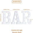 thumbnail image 4 of LED Letter Lights With Remote Control 16-color Luminous Letter Lamp Bar Sign Night Light For Wedding Party Christmas Decor R, 4 of 5