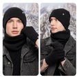 thumbnail image 6 of Yoyauz Winter Knitted Warm Hat Beanie Hat +Collar+ Touch Screen Glove Set Suitable for men and women, 6 of 6