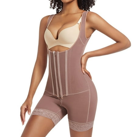 LYMAYTER Mesh Slimming Bodysuit for Womens Tummy Control Shapewear Butt Lifting Seamless Body Shaper Lingerie