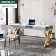 thumbnail image 1 of Desktop Office Desks Shelf Modern Writing Study Organizer Computer Drawers Desktops Executive Biurka Komputerowe Office Supplies My Lux Decor Round, 1 of 21