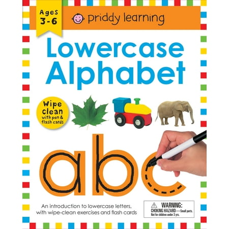 Skies With Bindings Wipe Clean Workbook: Lowercase Alphabet (enclosed spiral binding) : Ages 3-6; with pen & flash cards ()