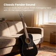 thumbnail image 4 of Fender CC-60S Solid Top Concert Acoustic Guitar - Black w/ Gig Bag, 4 of 9