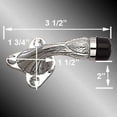 thumbnail image 6 of Renovators Supply Floor Mount Door Bumper Chrome-Plated Brass Romanesque, 6 of 6
