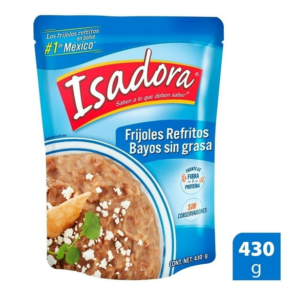 Frijoles bayos Isadora refritos bajos en grasa 430 g