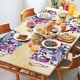 thumbnail image 2 of Pioneer Flower Floral Print Pattern Summer Placemats Table Placemats Set Of 4-Linen Kitchen Washable Placemats Table Mats 12x18 Inch Non-Slip Heat Resistant, 2 of 5