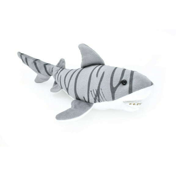 Tiger Shark, Realistic Stuffed Soft Toy Educational Kids Gift Plush Animal 16" F4371 B470