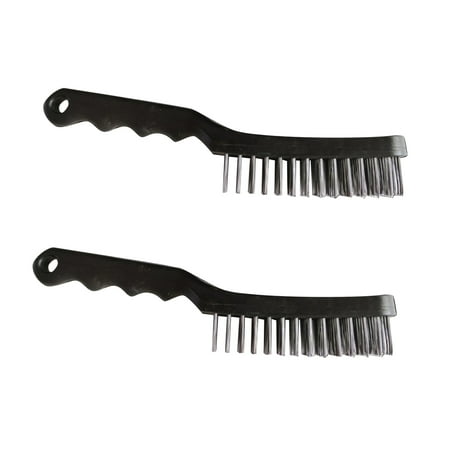 

2pcs Carbon Steel Convenient Wire Brush Heavy Duty Removal Long Handle