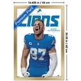 thumbnail image 3 of NFL Detroit Lions - Aidan Hutchinson Feature Series 25 Wall Poster, 14.725" x 22.375" Framed, 3 of 5