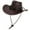 Brown, variant on Cowboy Hat Women Sun Protection Hat for Stage Performance Costume Props Shopping Brown