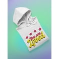 thumbnail image 3 of You Are Loved Bubblegum Banner Hoodie Women -Smartprints Designs, Female 3X-Large, 3 of 4