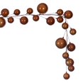 thumbnail image 3 of Vickerman 10' Copper Pearl Branch Ball Wire Garland., 3 of 4