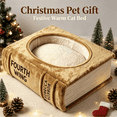 thumbnail image 3 of Book Shaped Cat Bed – Cute Book Nook Sleeping Nest for Home Decor, 3 of 5