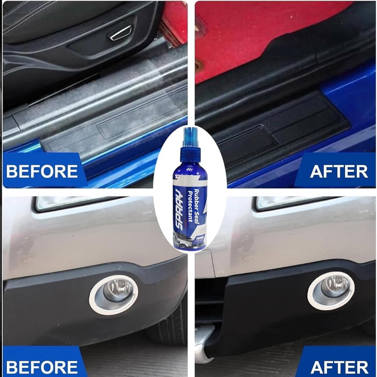 Car Rubber Seal Protectant Conditioner, Gummi Pflege, Lubricant for Rubber  Seals,Silicone Spray for Sliding Door Tracks,Window Track Lubricant Cleaner