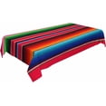 thumbnail image 3 of Tablecloth Mexican Style Table Cloth Rectangle Table 60 x 84 Inch Traditional Blankets Colorful Stripes Kitchen Decorations for Home Dinner Party, 3 of 6