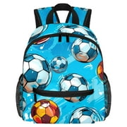Football Diaper Backpack with Adjustable Shoulder Strap, Large Capacity, Printed Design, Lightweight | Book Bags, Airport Backpack, School Backpack