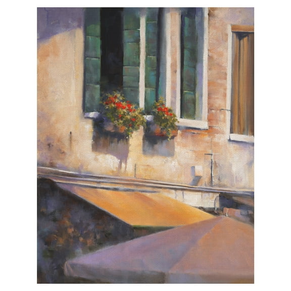 Masterpiece Art Gallery Above The Market Apartment Flowers By David Marty Canvas Art Print 22" x 28"