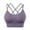 Grey, variant on Jiyugala Workout Sports Bra for Womens Plus Size Cross Back Padded Strappy Criss Cross Cropped Fitness Yoga Bras