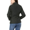 thumbnail image 3 of MODA NOVA Juniors Stand Collar Long Sleeves Zip Up Lightweight Quilted Jacket, 3 of 6